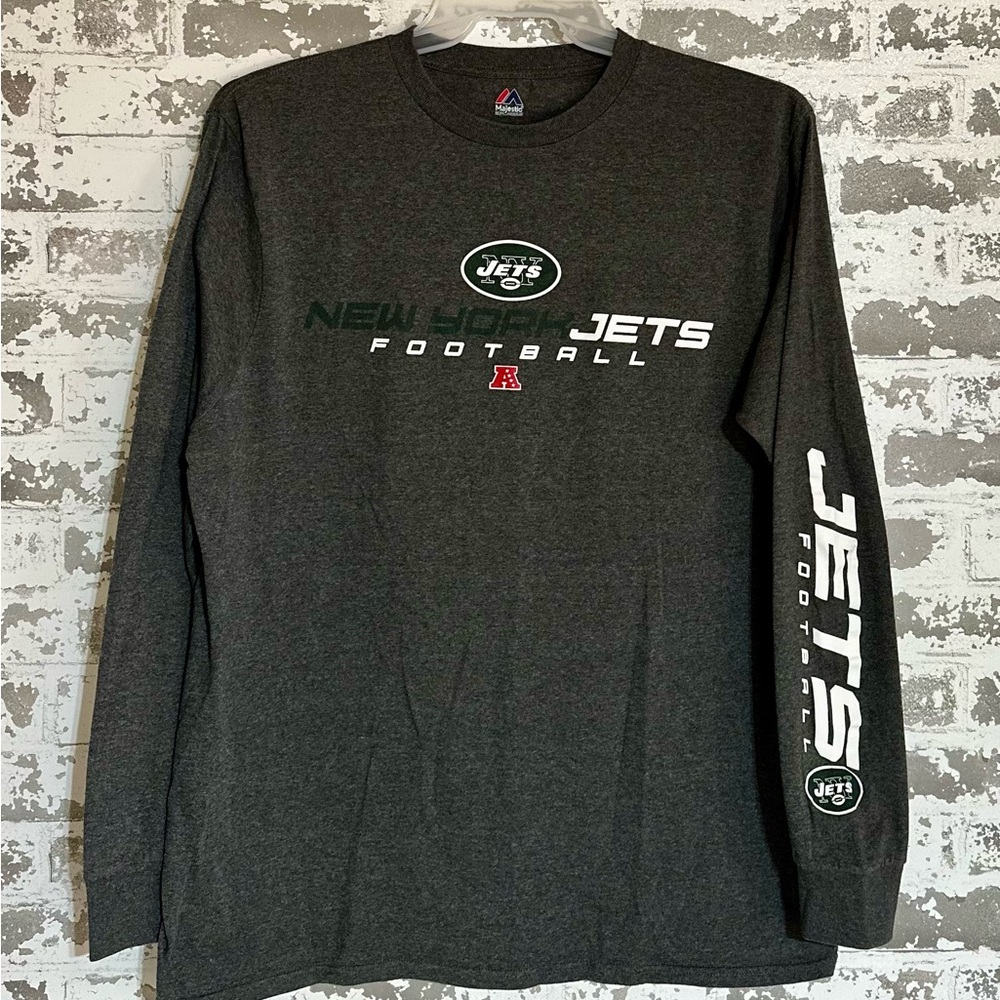 Jets Football Gray Long Sleeve Shirt